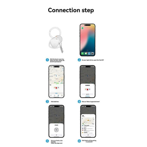 Έξυπνο Bluetooth GPS Tracker Λειτουργεί με για Find My Smart Tag Anti Lost Remi 2