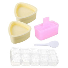 Κιτ 5 τεμαχίων για καλούπια Onigiri Sushi Maker, κλασικό τριγωνι