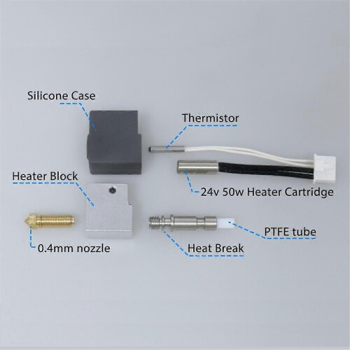 2Packs 3D Printer for S1 Assembled Extruder Hotend Kit for S1/Combo/ Pro 3D Printers Replacement 1