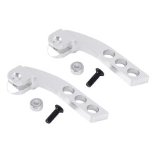 2Pcs Vertical Balancer Adjuster for Futaba Radiolink FrSky, silver