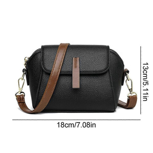 Μαλακή δερμάτινη τσάντα ώμου Crossbody για γυναίκες, τσάντα ώμου με σχέδιο Shell 1