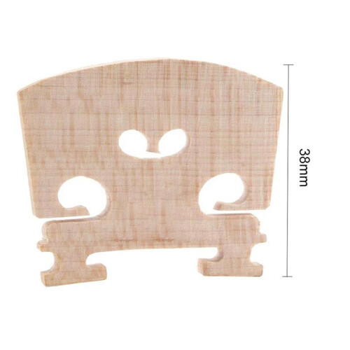 Adjustable Maple Violin Bridge 4/4 Size for Clear Tone Transmission and Easy Fitted Installation 1