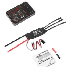ESC brushless da 60 A compatibile con batterie Lipo 2-3S per auto, barche e aerei RC (parti fai da te)