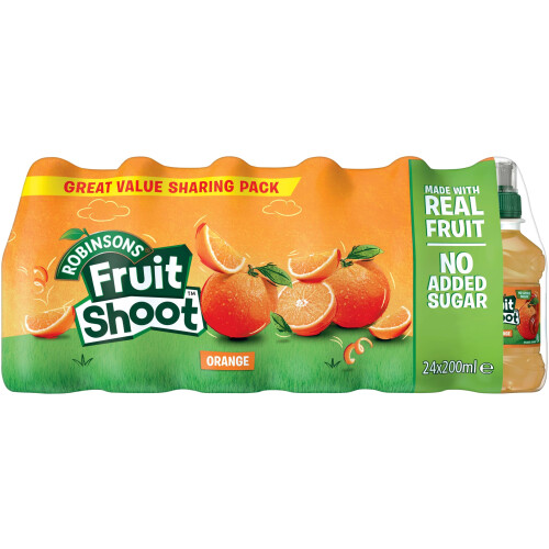 FRUIT SHOOT Orange 24 x 200ml bottles 2