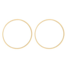 2X Dream Bamboo Rings,Wooden Circle Round Catcher DIY Hoop 10cm