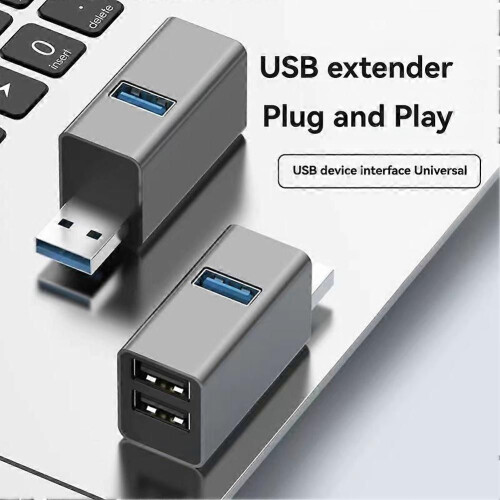 Διανομέας USB Plug-Play Data Hub Αντιπαρεμβατικός 3 θύρες επέκτασης U 1