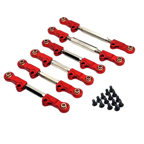 RC Car Upgrade Adjust the Pull Rod Kit Red