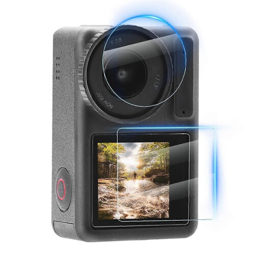 Camera AR Films Kit for Action 4 Front Rear Screen Protector Lens Protective Film 1