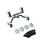 Steering Gear Fixed Base Set compatible for 1/10 C74 1/16 RC Car, Silver 1