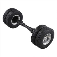 Rubber Tire with No Power Drive Shaft compatible for 1/14 -RC Truck Car A