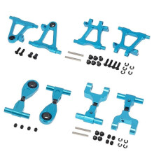 8Pcs Metal Front Rear Upper Lower Suspension Arms Set for -02 TT02 1/10 RC Car Upgrade Parts Access