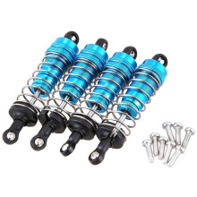 4Pcs Metal Shock Absorber Damper Replacement Accessory Fit compatible for WLtoys 144001 1/14 4WD RC Drift Racing Car Parts,Blue