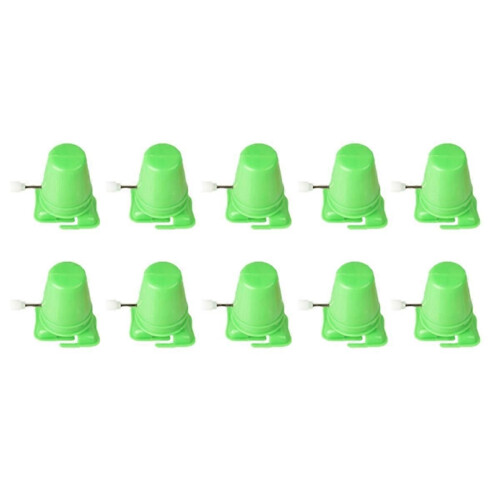 10Pcs Clockwork Legged Robot Wind Up Toy Movement compatible for Kid Green