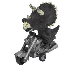 Dinosaur Riding Motorcycle Simulation Exquisite Interactive Educational Inertia Motorcycle Toys for Kids Over 3 Years Black
