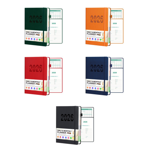 2026 Work Life Planner Reisdagboek Schema Notebook-groente 2