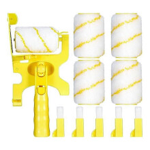 Paint Edge Roller Brush with Roller Brush Extension Pole for Home Room Wall CeilingWindow Painting Cleaning Paint Roller