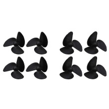 8 pezzi eliche a 3 pale, 4 sinistre e 4 destre, compatibili con Flytec 2011-5 Fishing Bait Boat Fish