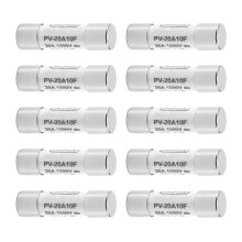 10 Pcs 1000 Fuse Solar PV Explosion-proof Fuse Silver - 20A