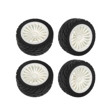 4Pcs Rubber Tires Tyre Wheel for SG1603 SG1604 SG 1603 UD1601 UD1602 UD1603 UD1604 1/16 RC Car Upgr