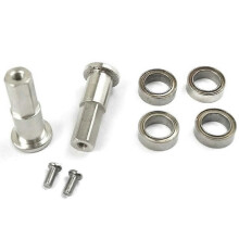 5Mm Metal Combiner Wheel Hub Hex Adapter with Bearing Upgrade Accessories for D12 1/10 Rc Truck Car