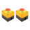 2Pcs Red Mushroom Emergency Stop Shut Off Push Button Switch No 1