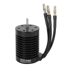 F540 Waterproof 4 Pole Non‑Inductive Brushless Motor Accessory for 1/10 RC Car (Black)(4370KV )