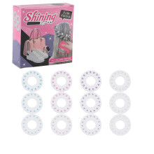 DIY Hair Shining Glitter Drill Toy Girl Hair Makeup Toy Hair Sticker Children Gift12pcs Glitter