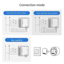 Tuya Smart WiFi Light Switch Control 4 Way Mini Breaker