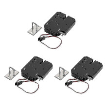 3 x 12 V 2 A sähkömagneettinen lukko 150 kg / 330 paunaa vikasietoinen pitovoima sähköinen ovenlukon