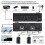 Διακόπτης KVM διπλής οθόνης KCEVE 8K, Διακόπτης KVM Displayport 1.4 2 ο 4