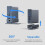 Σταθμός σύνδεσης USB-C 15 σε 1, κάθετος διανομέας 4K HD με τρι 4