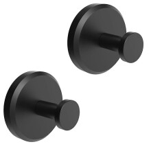 Suction Cup Hooks for Bathroom, Kitchen, Glass Door, Mirror, Coat, Bath Robe Hook Holder for Waterproof 2 Pack