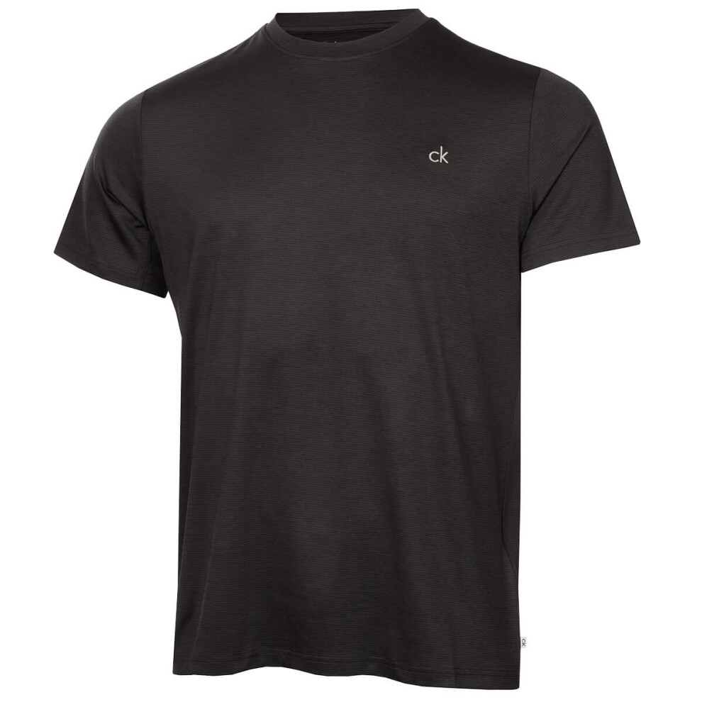 Calvin Klein (Xl, Midnight ) Mens Cruise Breathable Moisture Wicking Quick Drying T-Shirt Black