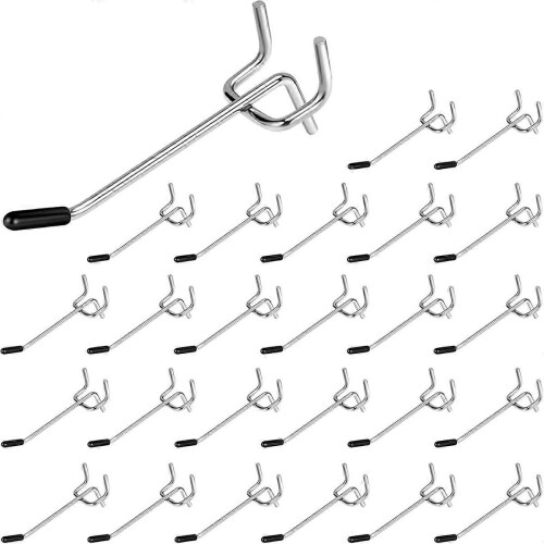 Pegboard Hooks 26 Pack 4 Inches, for Hanging, Fit 1/4inch