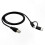 Smartphone to Printer Adapter Cable Micro USB Type C USB-B Data Connection Cord for OTG Devices 1