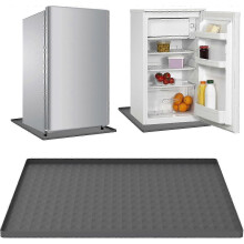 Fridge Silicone Mat with 0.8 Inch Raised Edges 23.6x23.6 Inch Under Refrigerator Tray Liner Spill-Proof
