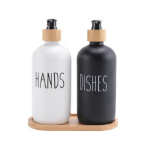 Dispenser di sapone per mani e piatti compatibile con lavello da cucina - Set dispenser di sapone da