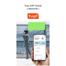 Tuya APP Älykäs sormenjälkitunnistinkaappi, hopea, 20 mm