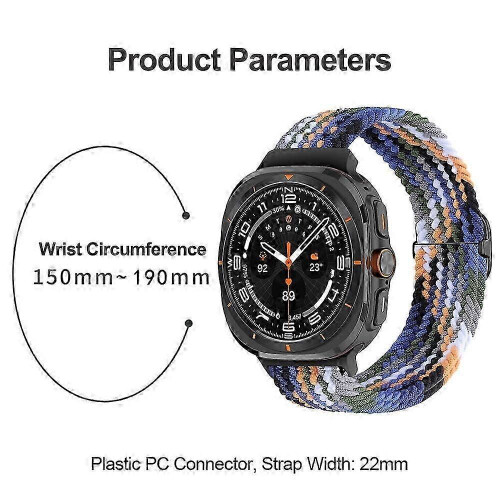 Λουράκι ρολογιού Galaxy Watch Ultra 47 χιλ. από πλεκτό νάιλον με αγκράφα και ολίσθηση 2