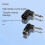 5Pack 3 Pin Wireless Microphone System Converter Female Converter 4