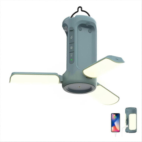 Foldable Camping Light Rechargeable Lantern, 6000MAh Power Bank, A 1
