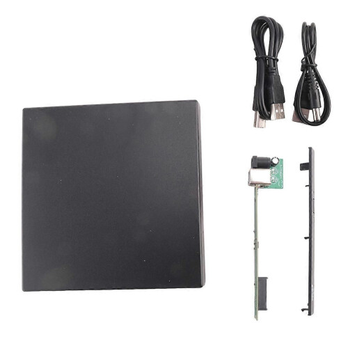 12.7mm External DVD Enclosure USB 2.0 External DVD/CD-ROM Case for Laptop Desktop PC Optical Disk D 2