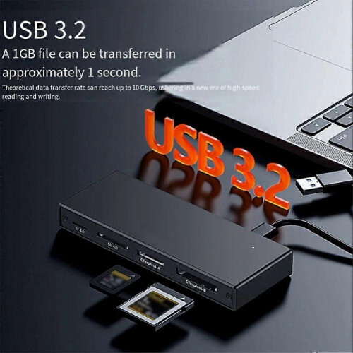Συσκευή ανάγνωσης καρτών μνήμης κάμερας USB 3.2, κόμβος α 2