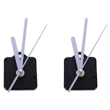 2x Quarz-Wanduhrwerk DIY-Uhrwerksteile Klassische Hängeuhr Weiße Quarz-Wanduhr