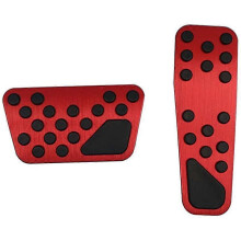 Pedale per auto in alluminio compatibile con Charger 300, rosso