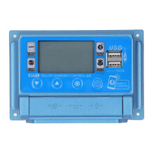 MPPT Solar Charge Controller 12V 24V 36V 48V 60V Dual USB Self-adaptive Photovoltaic Panel Regulator with Bluetooth 30A