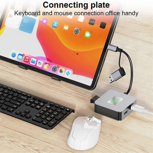 Διανομέας USB 3.2 Διανομέας USB C USB-C/USB-A σε 10Gbps USB 3.2 Mini 4 Θυρών Διαν 1