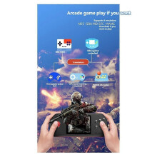 3,5-Zoll-D22-Handheld-Spielkonsole mit HD-Großbildschirm, klassischer Arcade-Unterstützung und Simulator,