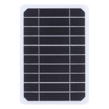 5W 5V Monocrystalline Solar Panel, Outdoor Solar Battery Charger, Mobile Power Supply for Charging Mobile Phone