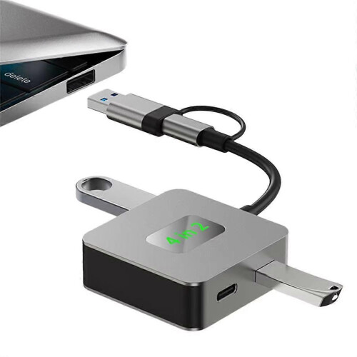 Διανομέας USB 3.2 Διανομέας USB C USB-C/USB-A σε 10Gbps USB 3.2 Mini 4 Θυρών Διαν 2
